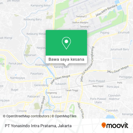 Peta PT Yonasindo Intra Pratama