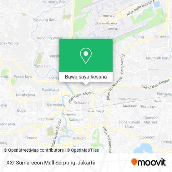Peta XXI Sumarecon Mall Serpong