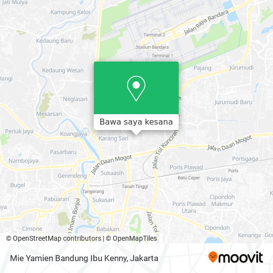 Peta Mie Yamien Bandung Ibu Kenny