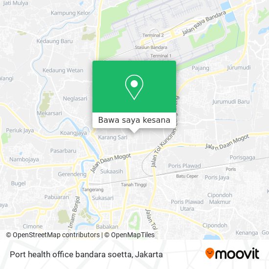 Peta Port health office  bandara soetta