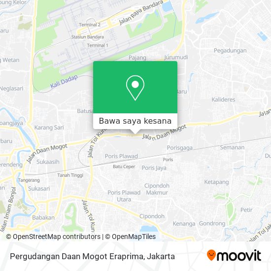 Peta Pergudangan Daan Mogot Eraprima