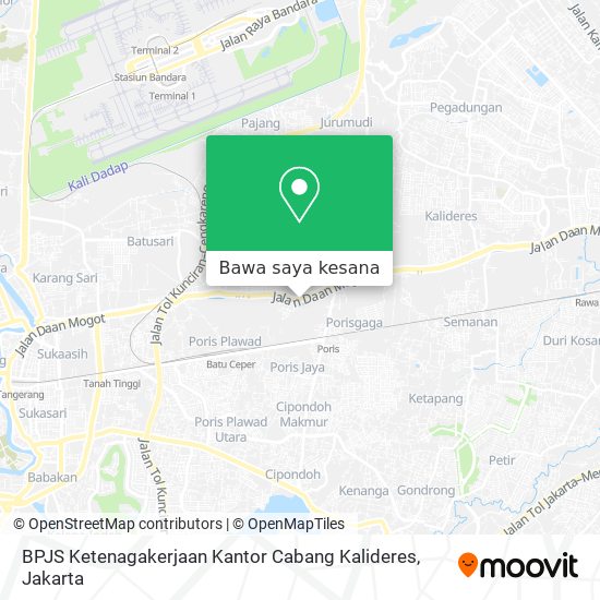 Peta BPJS Ketenagakerjaan Kantor Cabang Kalideres