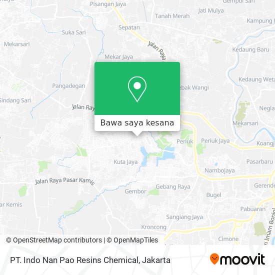 Peta PT. Indo Nan Pao Resins Chemical