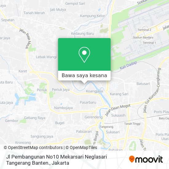 Peta Jl Pembangunan No10 Mekarsari Neglasari Tangerang Banten.