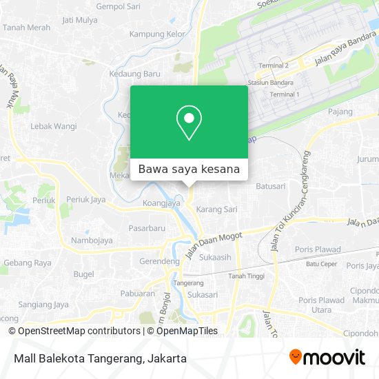 Peta Mall Balekota Tangerang