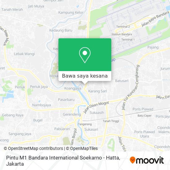 Peta Pintu M1 Bandara International Soekarno - Hatta