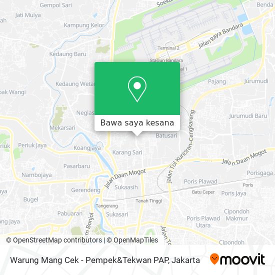 Peta Warung Mang Cek - Pempek&Tekwan PAP