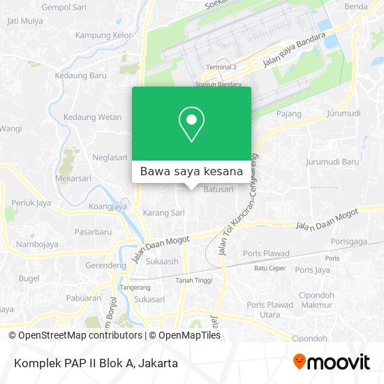 Peta Komplek PAP II Blok A