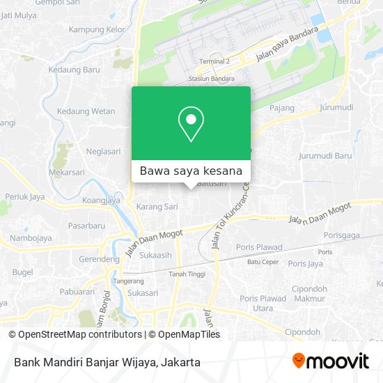 Peta Bank Mandiri Banjar Wijaya