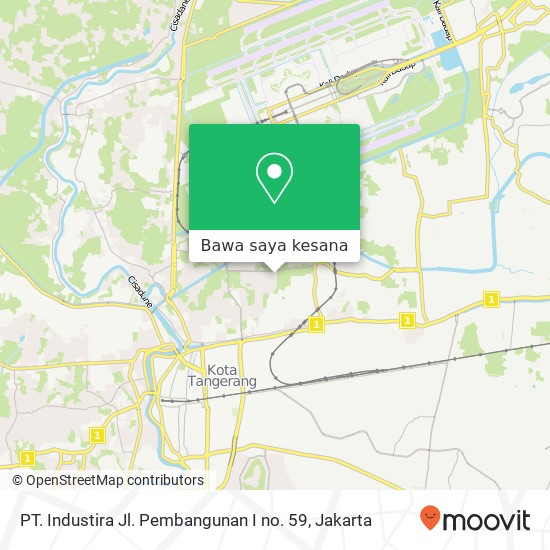 Peta PT. Industira Jl. Pembangunan I no. 59