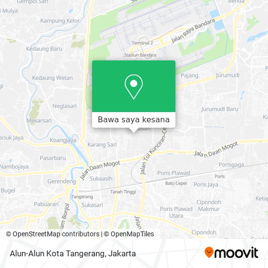 Peta Alun-Alun Kota Tangerang