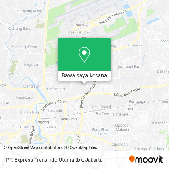 Peta PT. Express Transindo Utama tbk