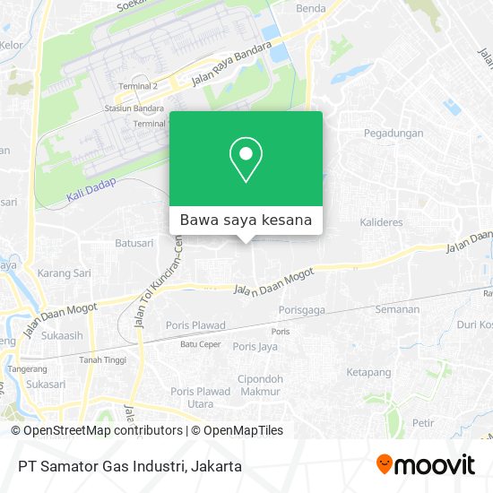 Peta PT Samator Gas Industri