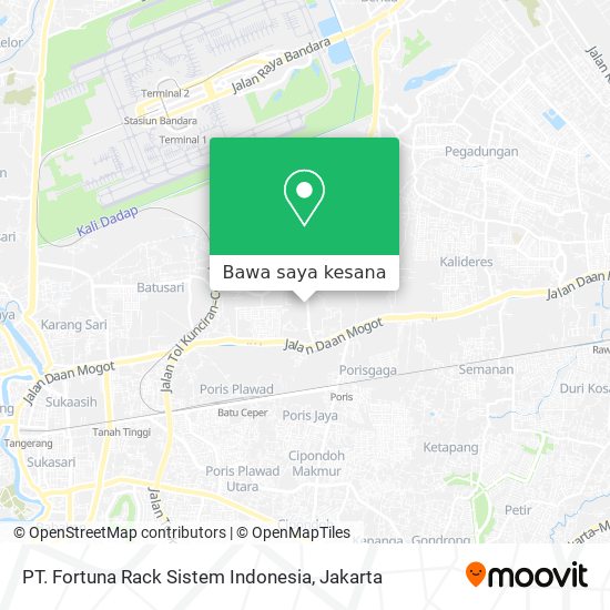 Peta PT. Fortuna Rack Sistem Indonesia