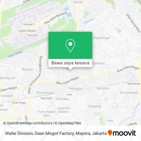 Peta Wafer Division, Daan Mogot Factory, Mayora