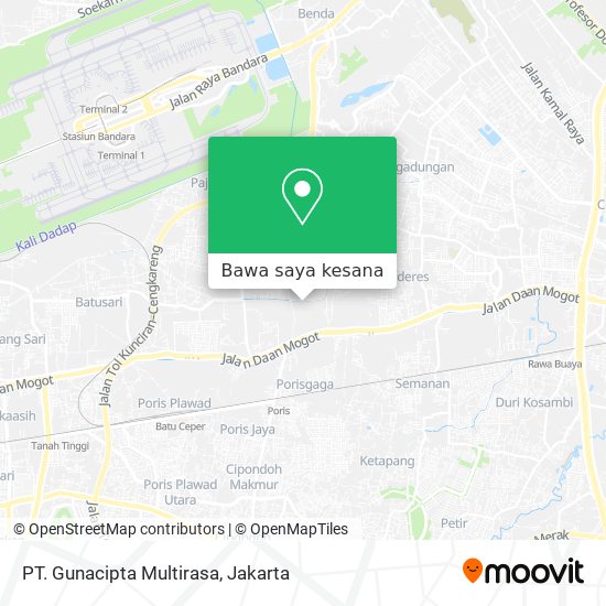 Peta PT. Gunacipta Multirasa