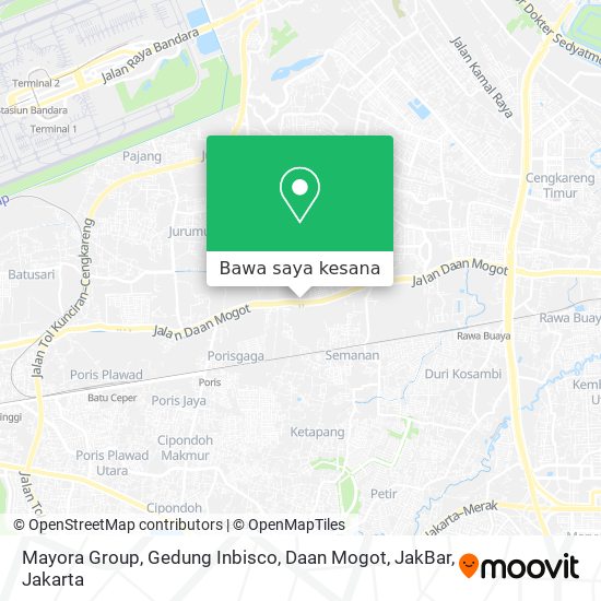 Peta Mayora Group, Gedung Inbisco, Daan Mogot, JakBar