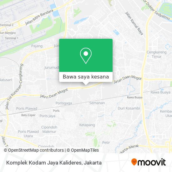 Peta Komplek Kodam Jaya Kalideres