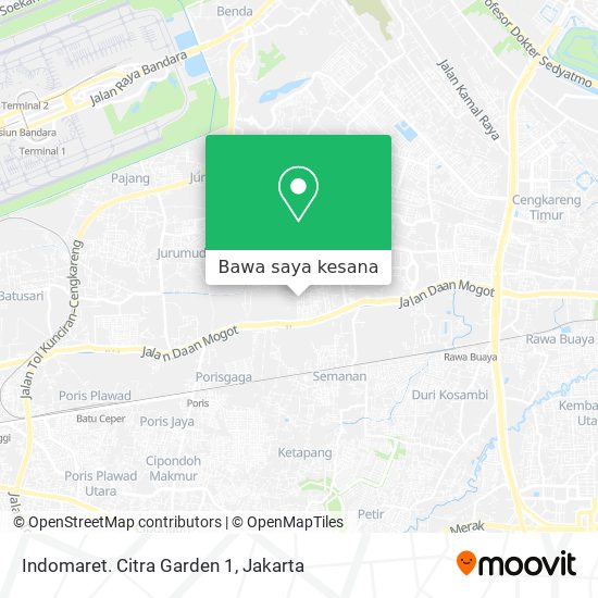 Peta Indomaret. Citra Garden 1