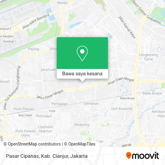 Peta Pasar Cipanas, Kab. Cianjur
