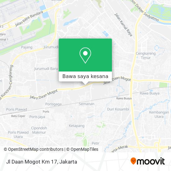 Peta Jl Daan Mogot Km 17