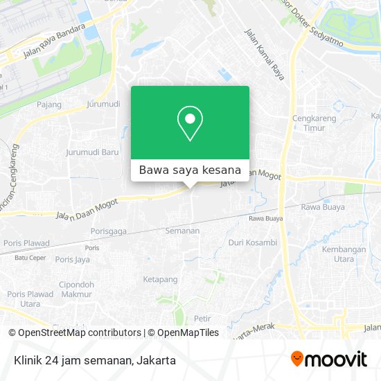 Peta Klinik 24 jam semanan