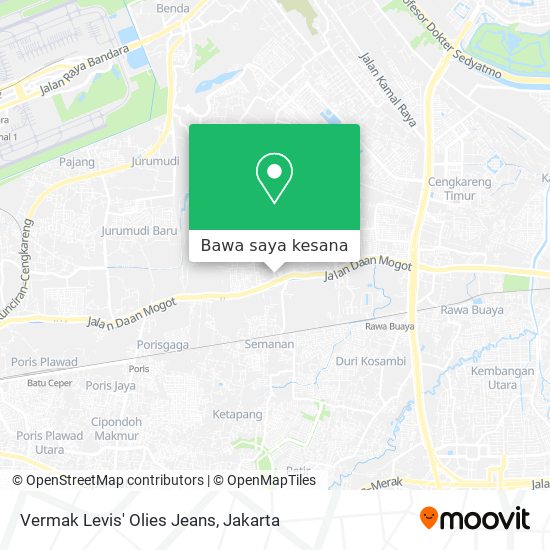 Peta Vermak Levis' Olies Jeans