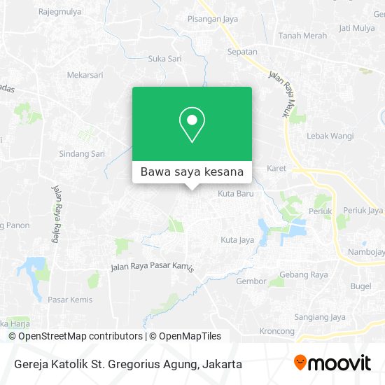 Peta Gereja Katolik St. Gregorius Agung