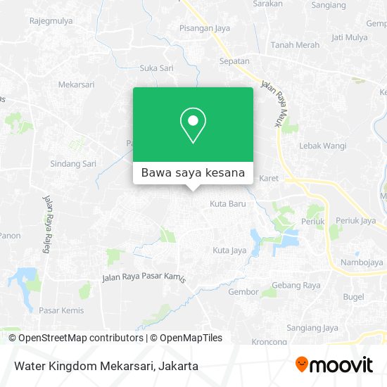 Peta Water Kingdom Mekarsari