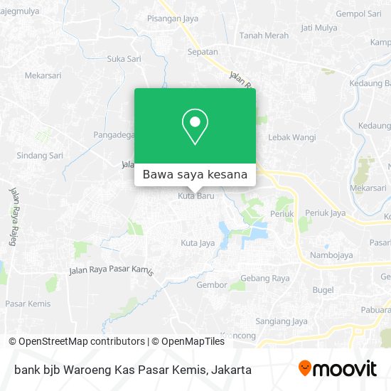 Peta bank bjb Waroeng Kas Pasar Kemis