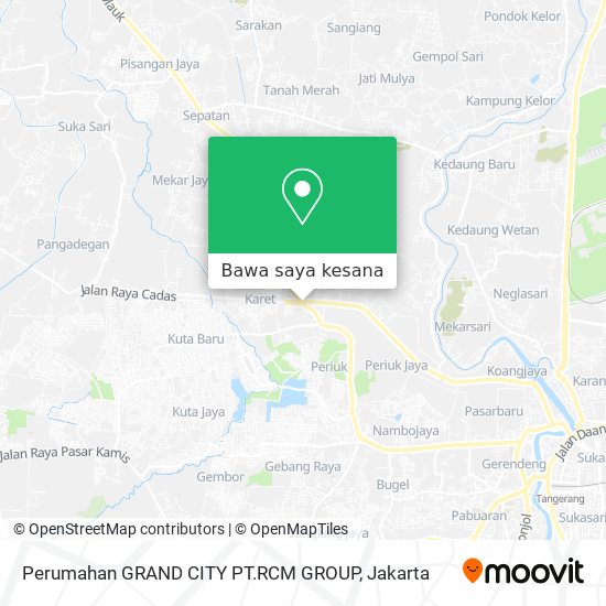 Peta Perumahan GRAND CITY PT.RCM GROUP