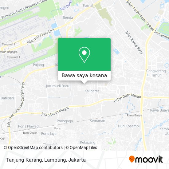 Peta Tanjung Karang, Lampung