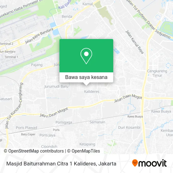 Peta Masjid Baiturrahman Citra 1 Kalideres