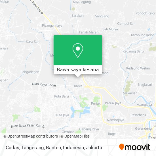 Peta Cadas, Tangerang, Banten, Indonesia