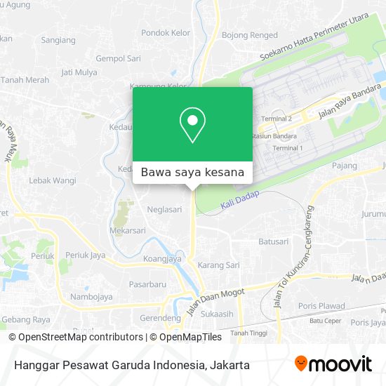 Peta Hanggar Pesawat Garuda Indonesia