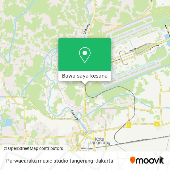 Peta Purwacaraka music studio tangerang