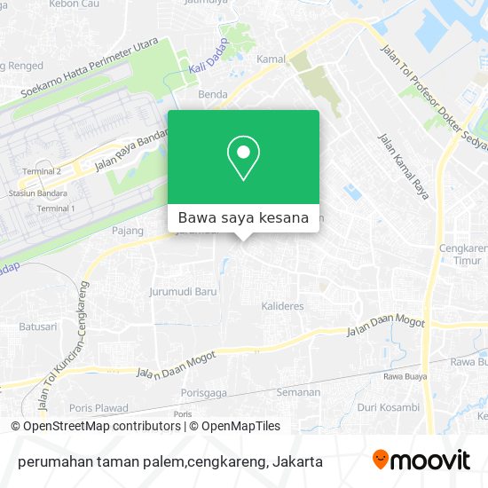 Peta perumahan taman palem,cengkareng