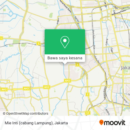 Peta Mie Inti (cabang Lampung)