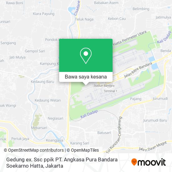Peta Gedung ex. Ssc ppik PT. Angkasa Pura Bandara Soekarno Hatta