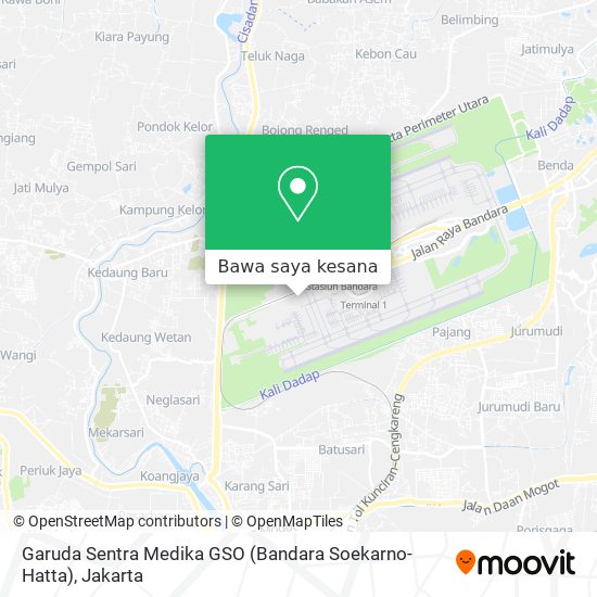 Peta Garuda Sentra Medika GSO (Bandara  Soekarno-Hatta)