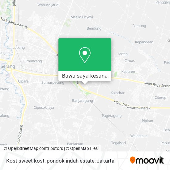Peta Kost sweet kost, pondok indah estate