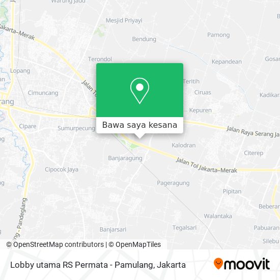 Peta Lobby utama RS Permata - Pamulang