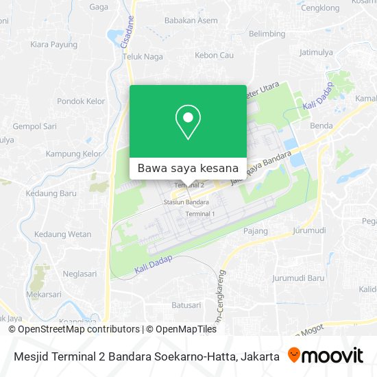 Peta Mesjid Terminal 2 Bandara Soekarno-Hatta