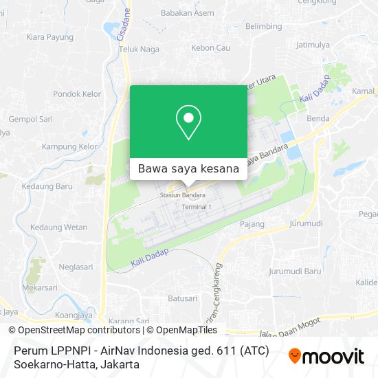 Peta Perum LPPNPI - AirNav Indonesia ged. 611 (ATC) Soekarno-Hatta