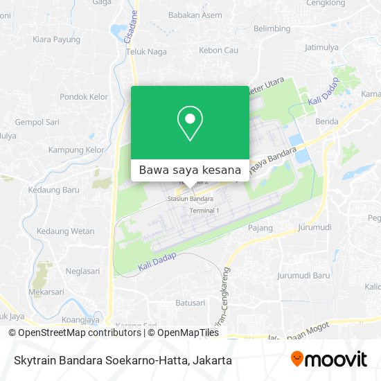 Peta Skytrain Bandara Soekarno-Hatta