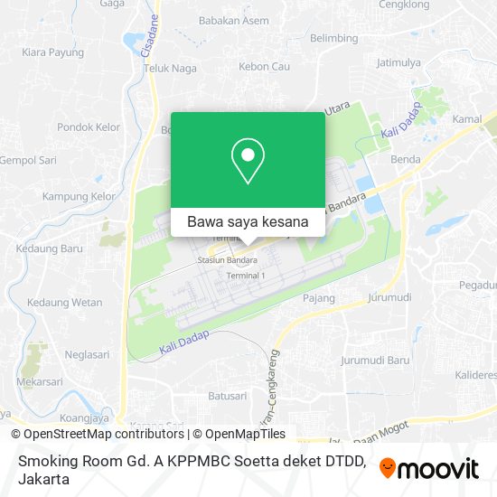 Peta Smoking Room Gd. A KPPMBC Soetta deket DTDD