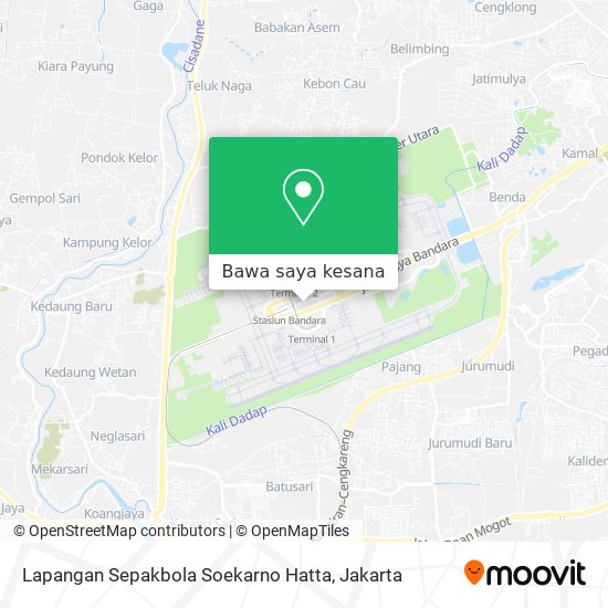 Peta Lapangan Sepakbola Soekarno Hatta