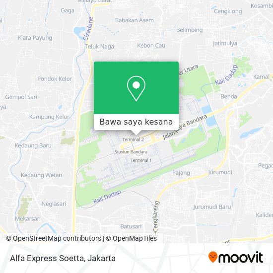 Peta Alfa Express Soetta