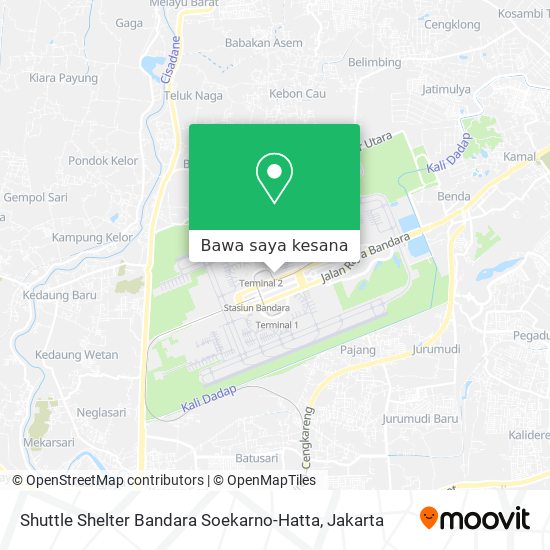 Peta Shuttle Shelter Bandara Soekarno-Hatta