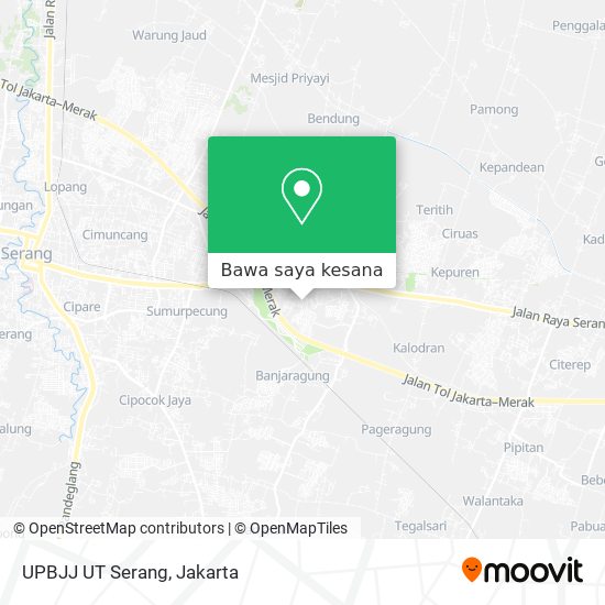 Peta UPBJJ UT Serang